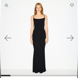 SKIMS Soft Lounge Long Slip Dress - Onyx